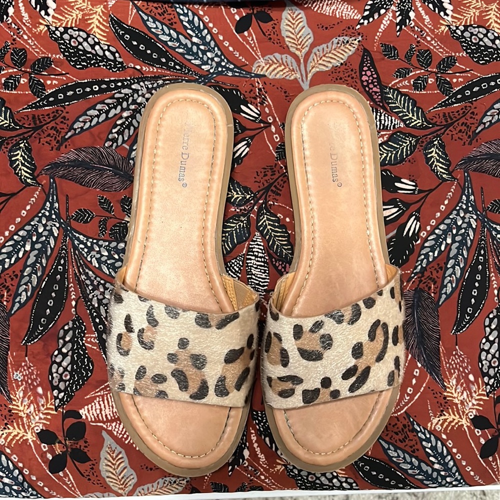 Cheetah Print Sandals